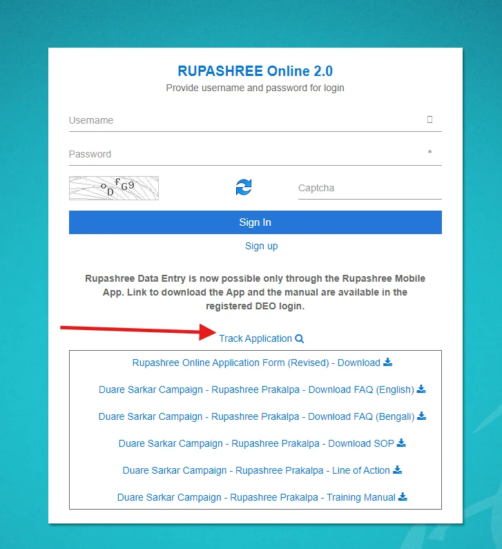 Rupashree Prakalpa Status Check 