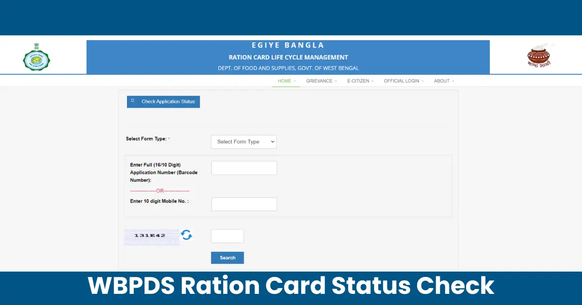 WBPDS Ration Card Status