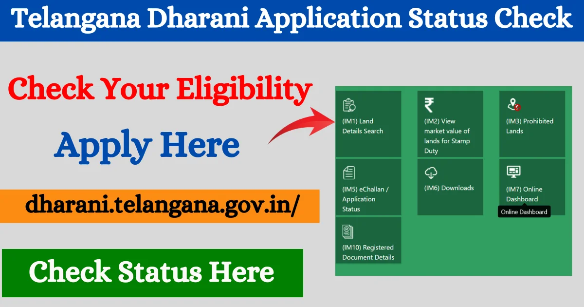 Dharani Application Status Check