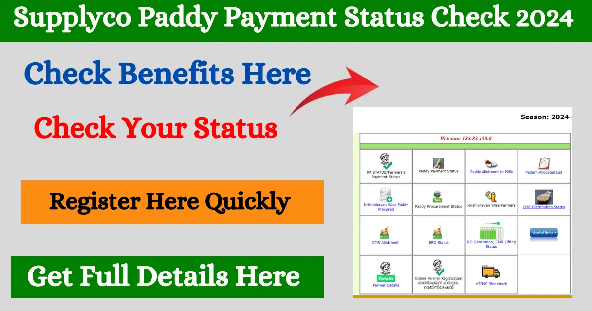 Supplyco Paddy Payment Status